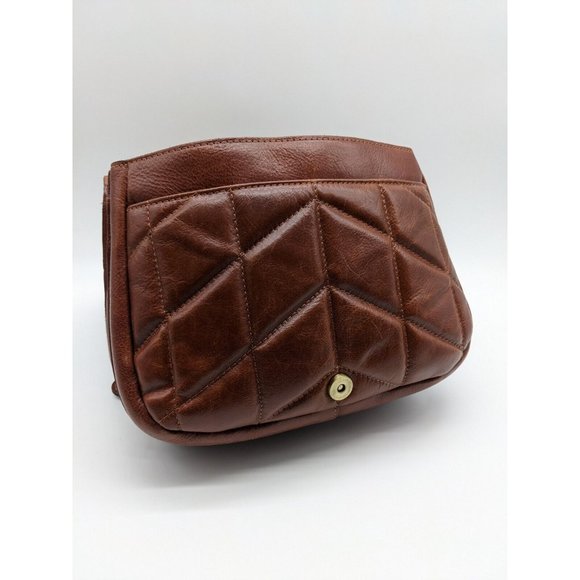 PATRICIA NASH London quilted leather vintage saddle crossbody bag -(USED) - Picture 6 of 15